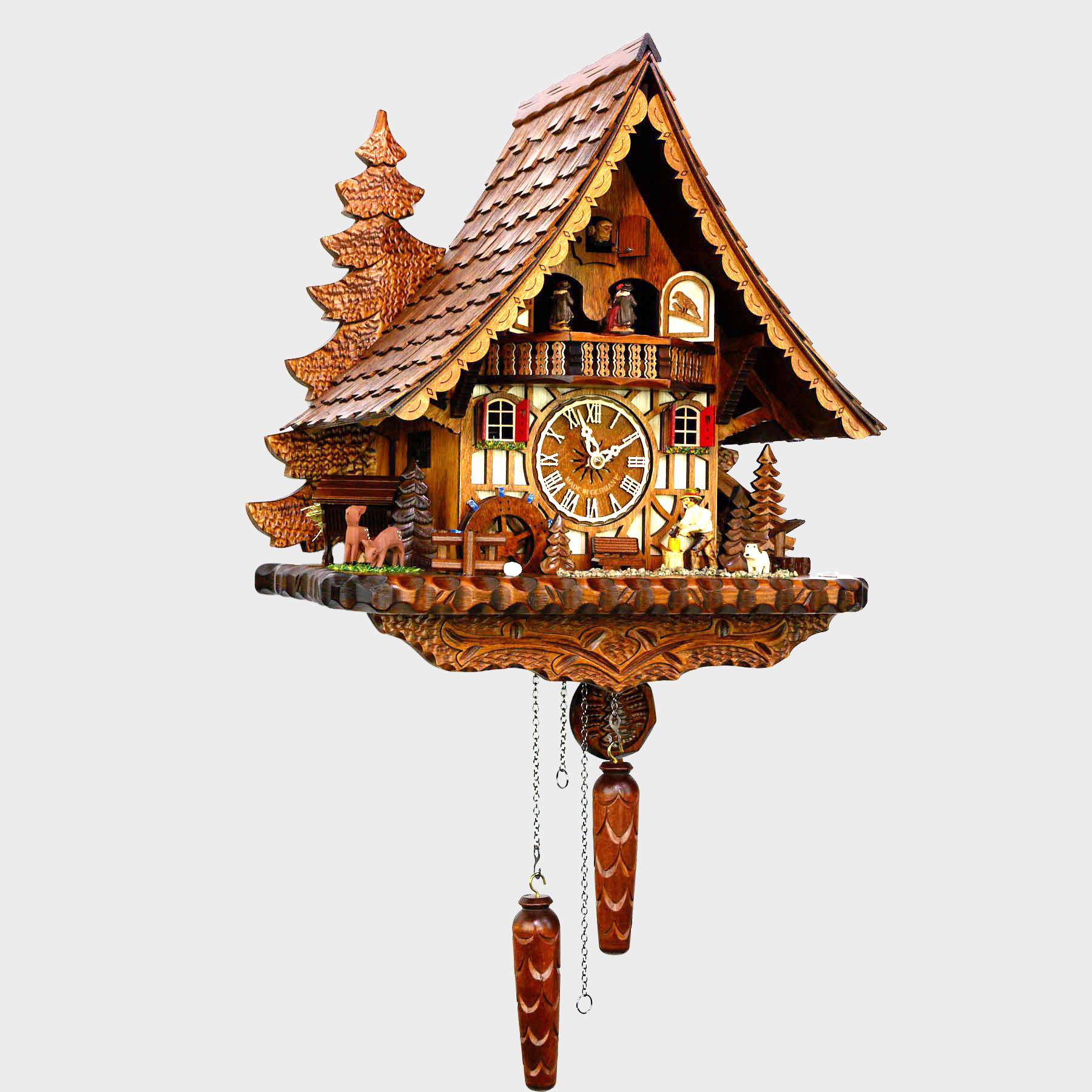 Reloj cuco - Chalet lenador - Kuckucksuhren Shop - Original Kuckucksuhren  aus dem Schwarzwald
