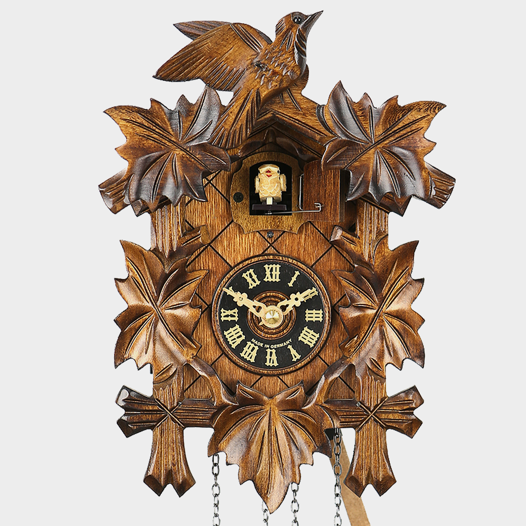a wooden cuckoo clock