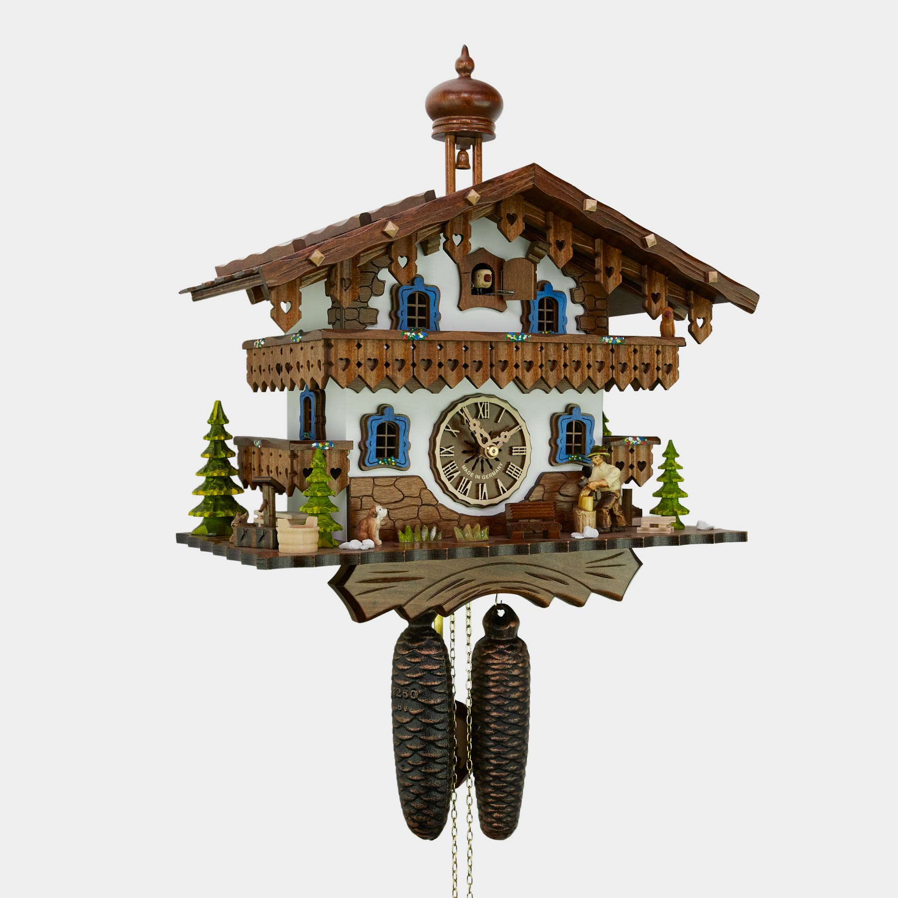 Reloj cuco - Chalet leñador - Kuckucksuhren Shop - Original Kuckucksuhren  aus dem Schwarzwald