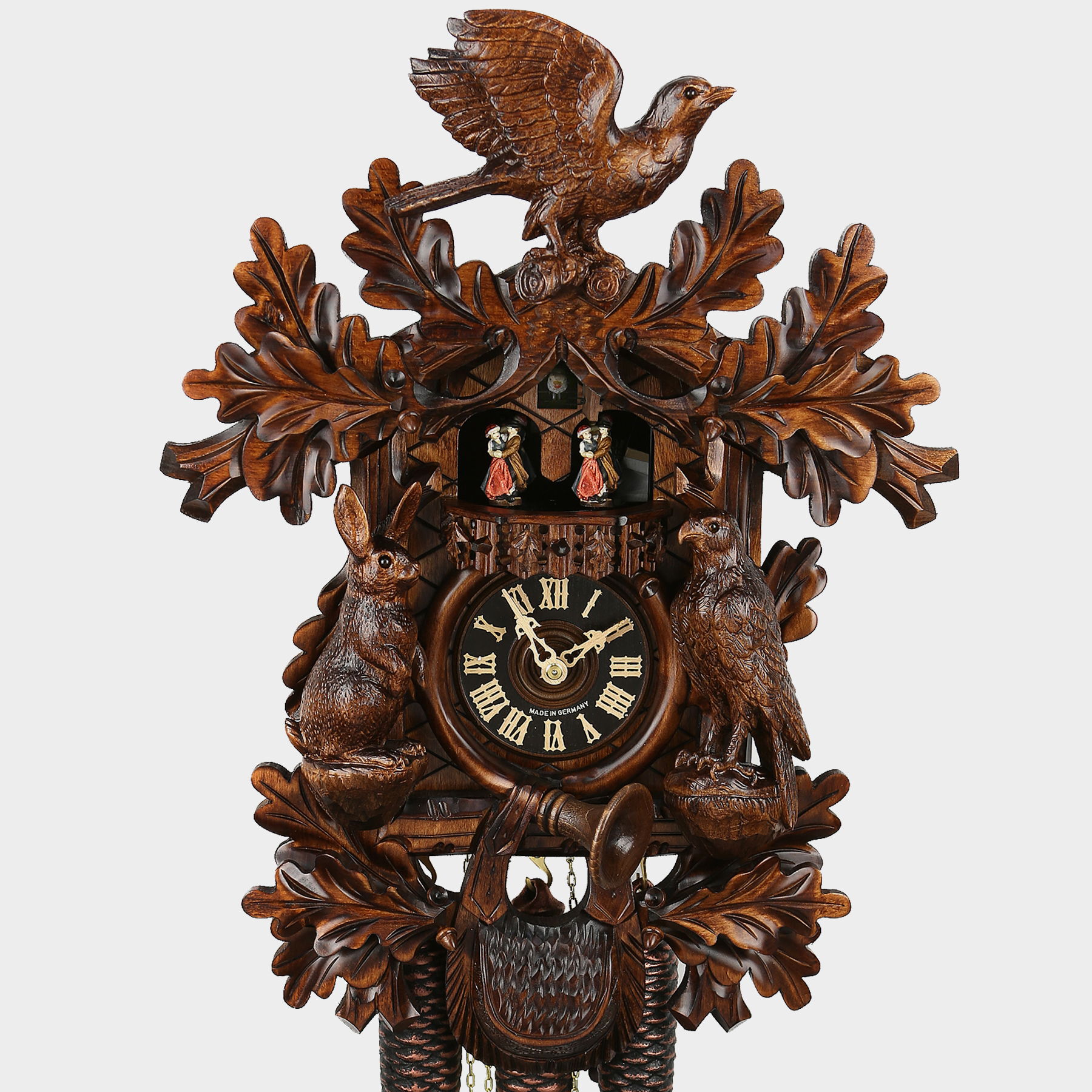 Original Cuckoo Clock Black Forest Hunter Design Kuckucksuhren Shop Original Kuckucksuhren Aus Dem Schwarzwald