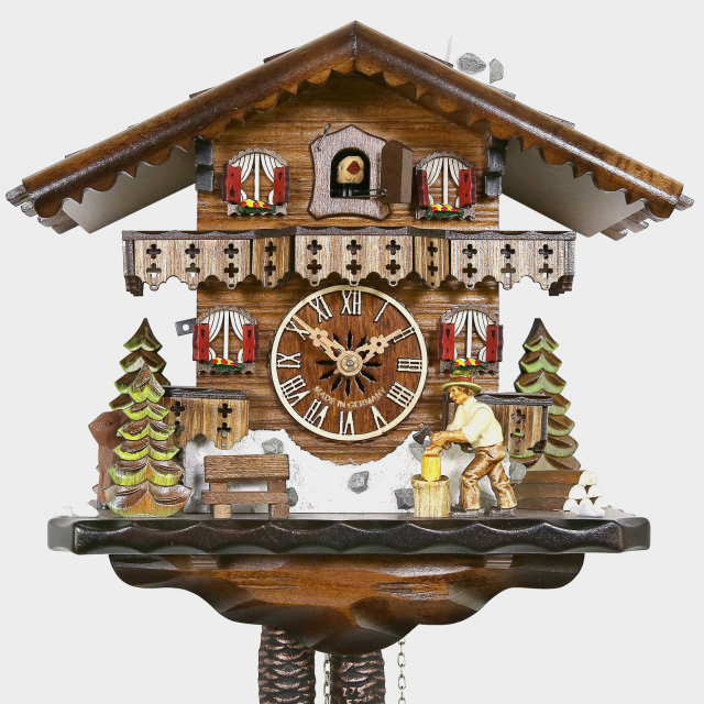Cuckoo Clock -Chalet -Woodchopper