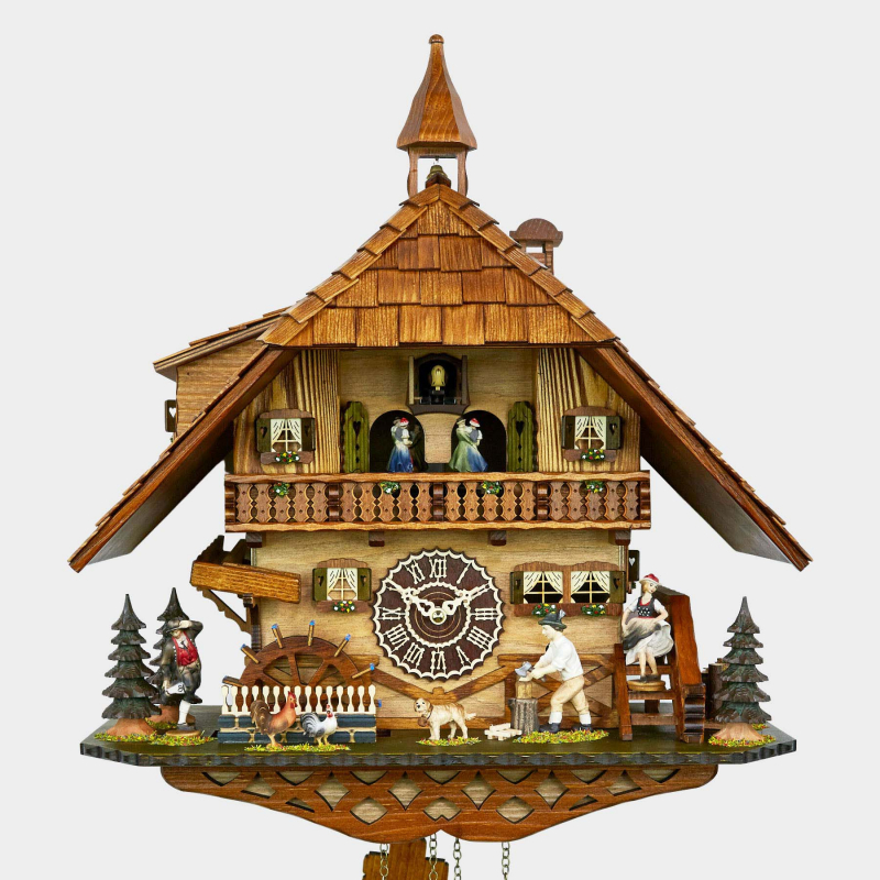 Cuckoo Clock - Black Forest House - Woodchopper