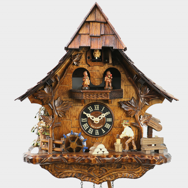 Cuckoo Clock - Black Forest House Woodchopper