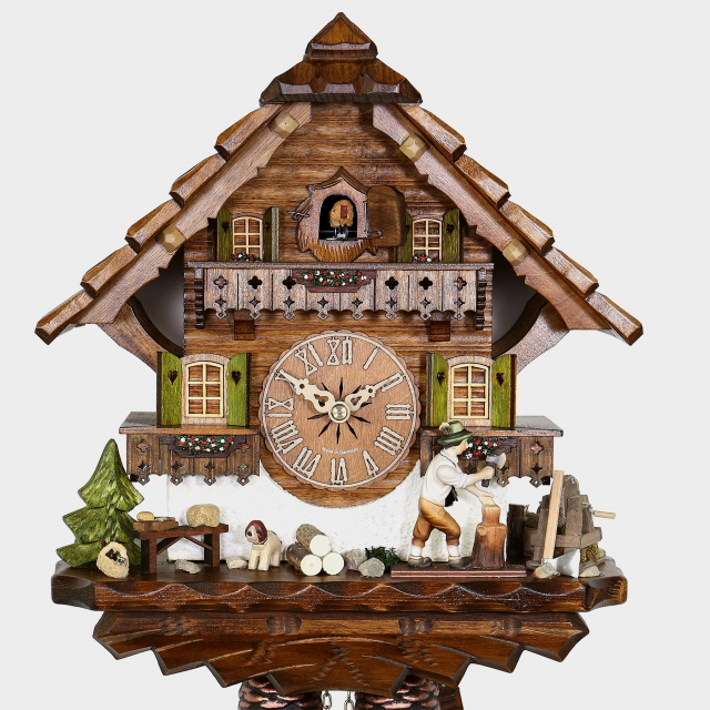 Cuckoo Clock - Black Forest House Woodchopper