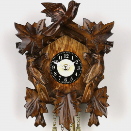 Mini reloj cuco - tres pájaros Mini reloj cuco - tres pájaros